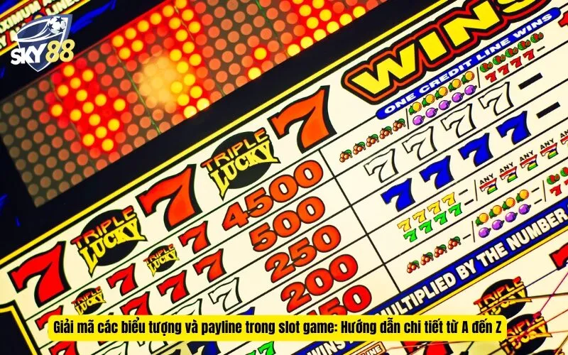 Giải mã các biểu tượng và payline trong slot game: Hướng dẫn chi tiết từ A đến Z